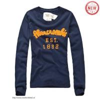 dames abercrombie fitch lang tees est 1892 oranje koningsblauw Winkel Nijmegen zlo8w665